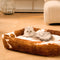 Wildlife Series Cowhide Leopard Print Pet Dog Bed - FUNNYFUZZY