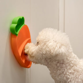Carrot Silicone Suction Cup Pet Bowl