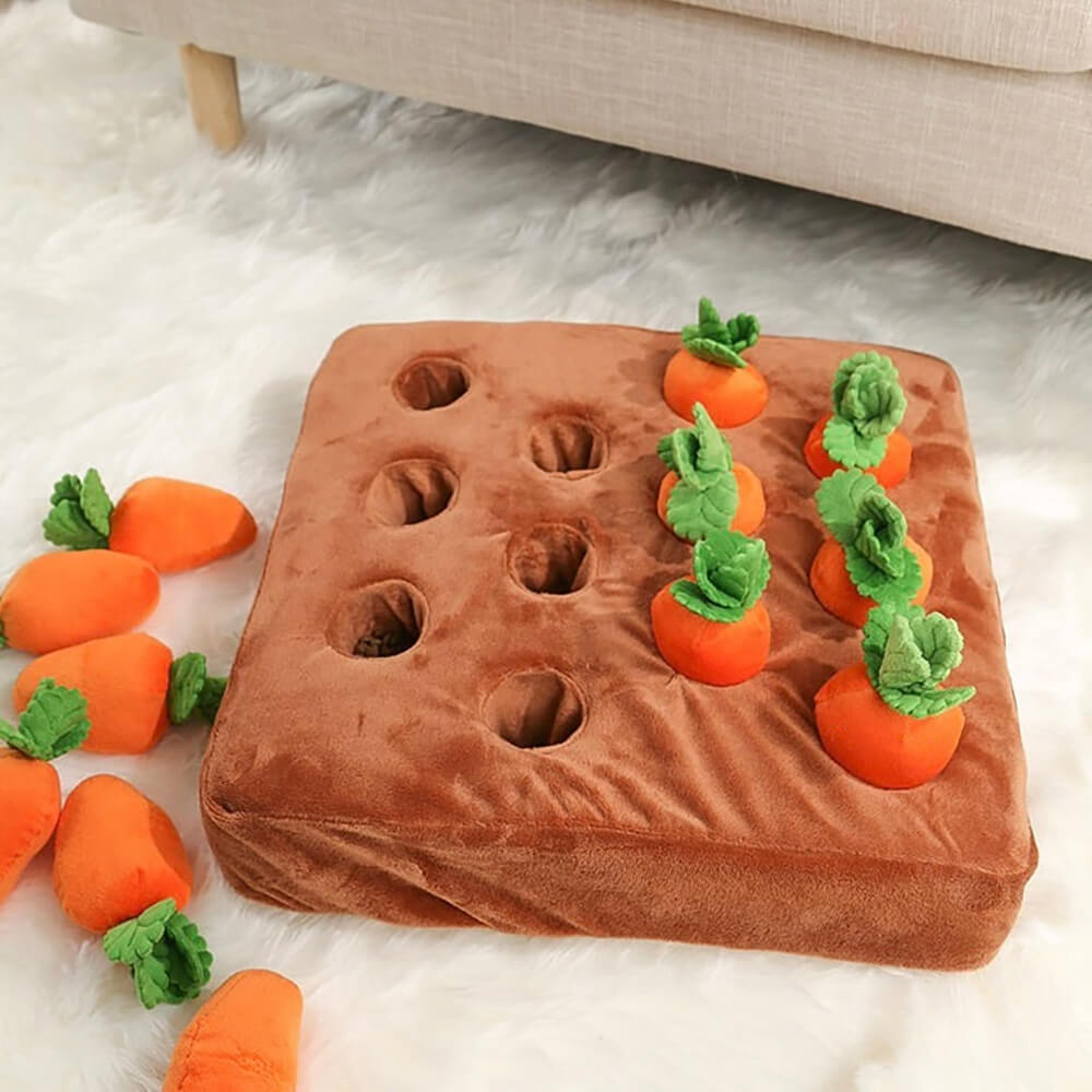 Squeaky Snuffle Dog Plush Toy - Carrot Farm