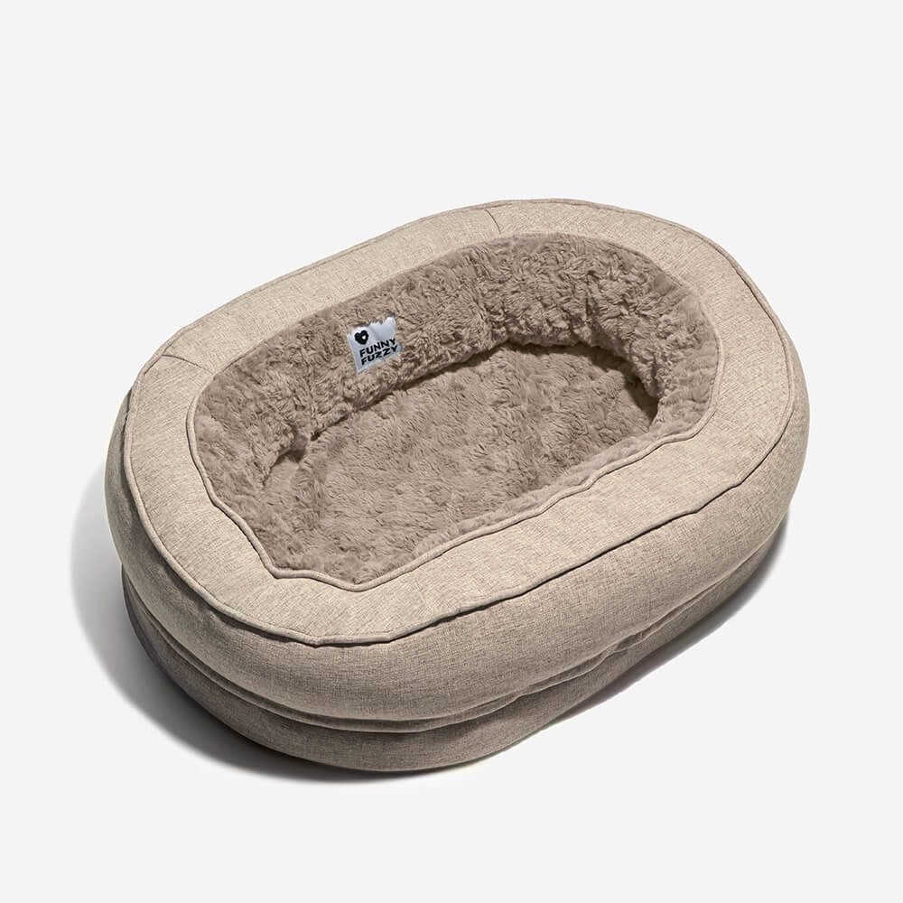Donut Fluffy Orthopedic Dog Bed - FunnyFuzzy