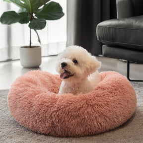Fuzzy Round Fluffy Hundebett