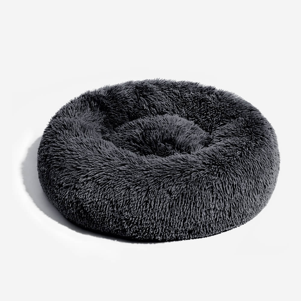 Fuzzy Round Fluffy Dog Bed