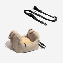 Lit de siège de voiture pour chien de première classe avec laisse multifonction mains libres pour chien avec ceinture de sécurité