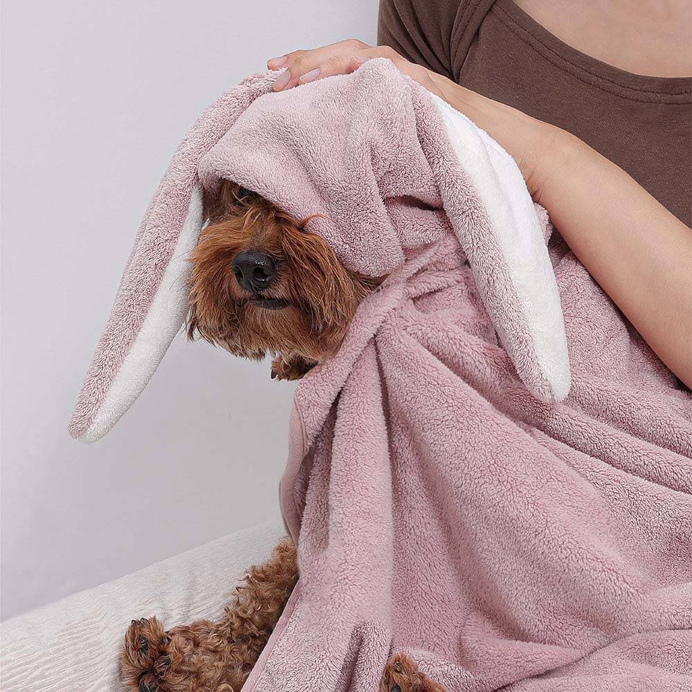 Well & Good Bear Hooded Dog Towel, Large/X-Large