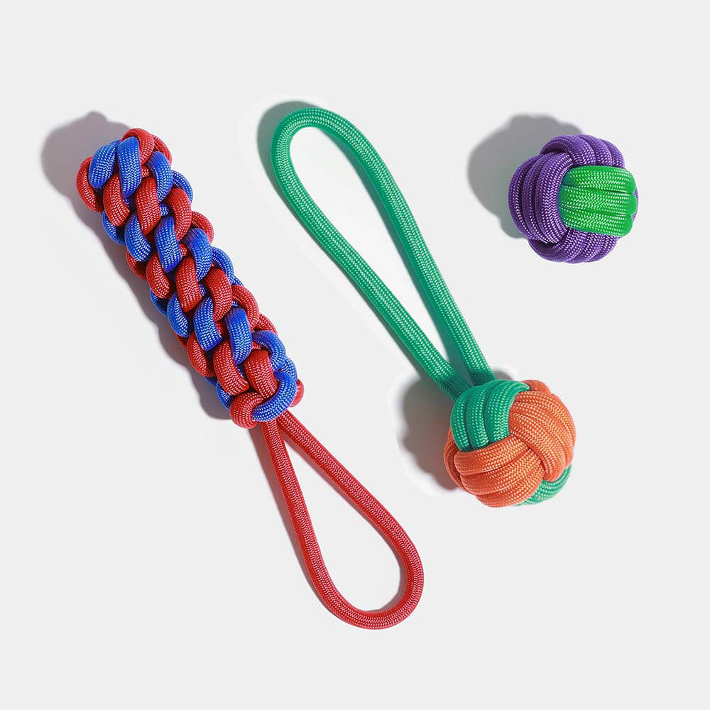Knots Rope Dog Toy Set - Color Clash