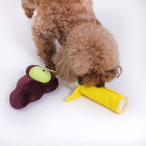 Plüsch-Quietschspielzeug für Hunde – Obst